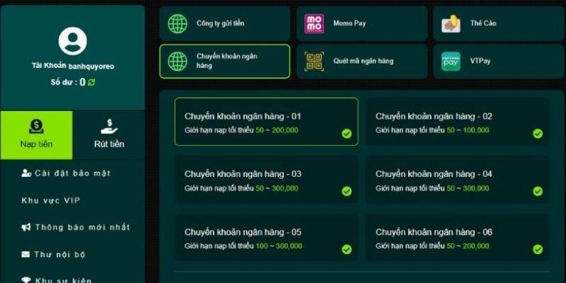 Quy trình nạp tiền W188 cực đơn giản cho tân binh